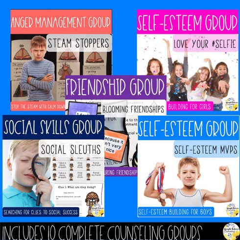 School Counseling Curriculum SUPER BUNDLE: Comprehensive SEL Program